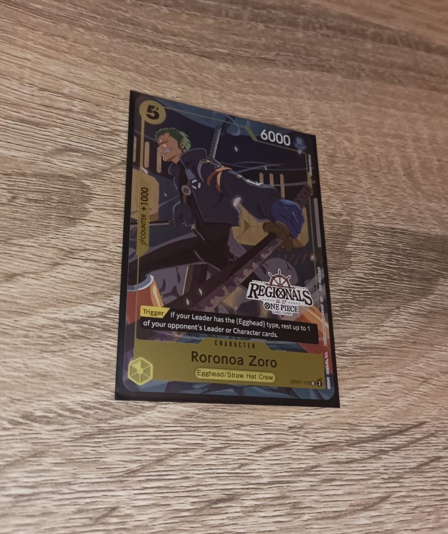 Carta Roronoa Zoro (113) (Regional Participation Pack 202