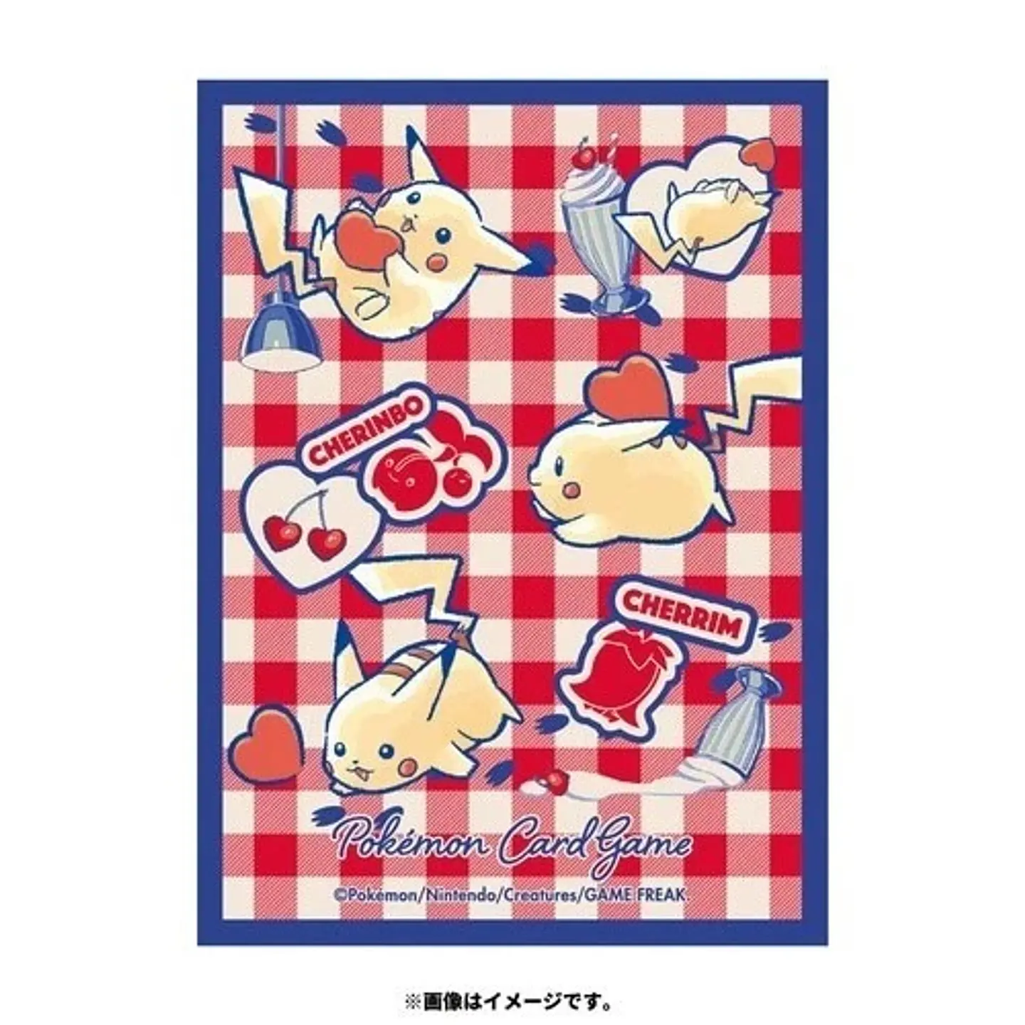 Sleeves Pokémon: Pikachu & Cherubi (Gingham Check) – Pokémon Center Original 2