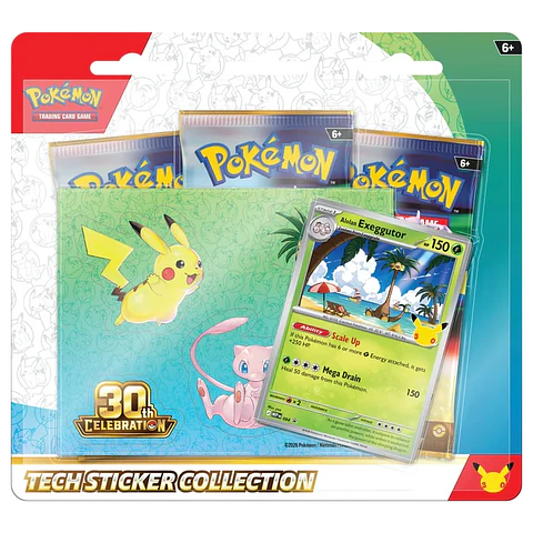 Pokémon TCG: 30th Celebration Tech Sticker Collection Alolan Exeggutor