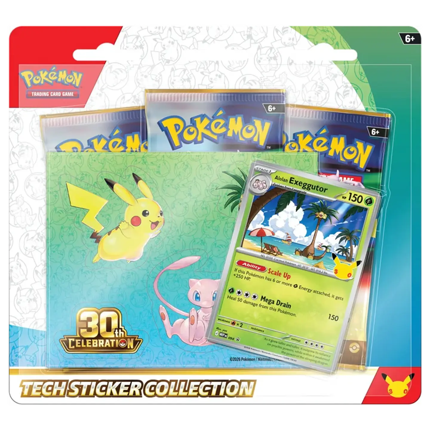 Pokémon TCG: 30th Celebration Tech Sticker Collection Alolan Exeggutor 1