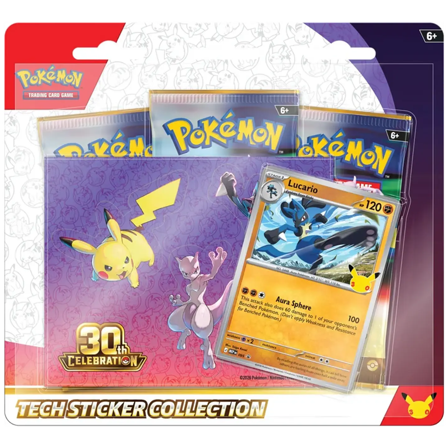 Pokémon TCG: 30th Celebration Tech Sticker Collection Lucario 1