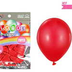 Globos de látex rojo mate 15cm 20pcs