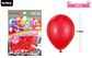 Globos de látex rojo mate 15cm 20pcs - Miniatura 2