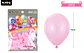 Globos de látex rosa claro mate 15cm 20pcs - Miniatura 2