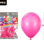 Globos de látex rojo rosa mate 15cm 20pcs