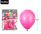 Globos de látex rojo rosa mate 15cm 20pcs - Miniatura 2