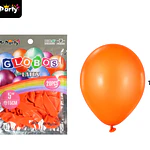Globos de látex naranja mate 15cm 20pcs