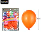 Globos de látex naranja mate 15cm 20pcs - Miniatura 2