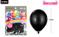 Globos de látex negro mate 15cm 20pcs - Miniatura 2