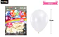 Globos de látex perlado blanco 15cm 20pcs - Miniatura 2