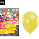 Globos de látex perlado amarillo 15cm 20pcs