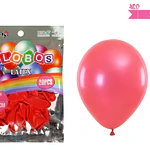 Globos de látex perlado rojo 15cm 20pcs