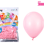 Globos de látex fucsia mate 25cm 50pcs