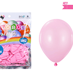 Globos de látex rosa claro mate 25cm 50pcs