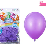 Globos de látex morado mate 25cm 50pcs