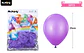 Globos de látex morado mate 25cm 50pcs - Miniatura 2