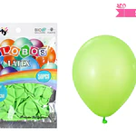 Globos de látex verde mate 25cm 50pcs