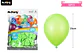 Globos de látex verde mate 25cm 50pcs - Miniatura 2