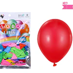 Globos de látex colores surtidos mate 25cm 50pcs