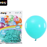 Globos de látex azul tiffany mate 25cm 50pcs