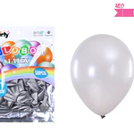 Globos de látex perlado plateado 25cm 50pcs