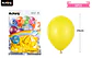 Globos de látex perlado amarillo 25cm 50pcs - Miniatura 2