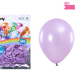 Globos de látex perlado lila 25cm 50pcs