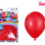 Globos de látex rojo mate 25cm 100pcs