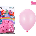 Globos de látex rosa mate 25cm 100pcs