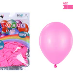 Globos de látex rosa oscura mate 25cm 100pcs