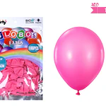 Globos de látex rojo rosa mate 25cm 100pcs