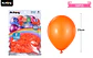 Globos de látex naranja mate 25cm 100pcs - Miniatura 2