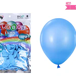 Globos de látex celeste mate 25cm 100pcs