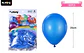 Globos de látex azul oscuro mate 25cm 100pcs - Miniatura 2