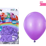 Globos de látex morado mate 25cm 100pcs