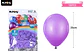 Globos de látex morado mate 25cm 100pcs - Miniatura 2