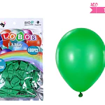 Globos de látex verde oscuro mate 25cm 100pcs