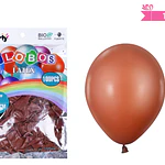 Globos de látex café mate 25cm 100pcs