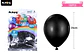 Globos de látex negro mate 25cm 100pcs - Miniatura 2