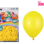 Globos de látex amarillo mate 25cm 100pcs