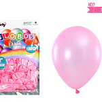 Globos de látex perlado rosa clara 25cm 100pcs