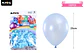 Globos de látex perlado celeste 25cm 100pcs - Miniatura 2