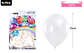 Globos de látex perlado blanco 25cm 100pcs - Miniatura 2