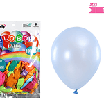 Globos de látex perlado colores surtidos 25cm 100pcs