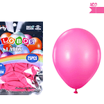 Globos de látex rojo rosa mate 35cm 25pcs