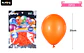 Globos de látex naranja mate 35cm 25pcs - Miniatura 2