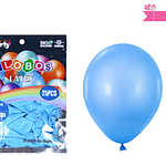 Globos de látex celeste mate 35cm 25pcs