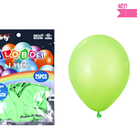 Globos de látex verde claro mate 35cm 25pcs