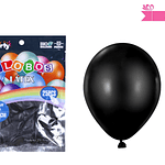 Globos de látex negro mate 35cm 25pcs