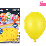 Globos de látex amarillo mate 35cm 25pcs